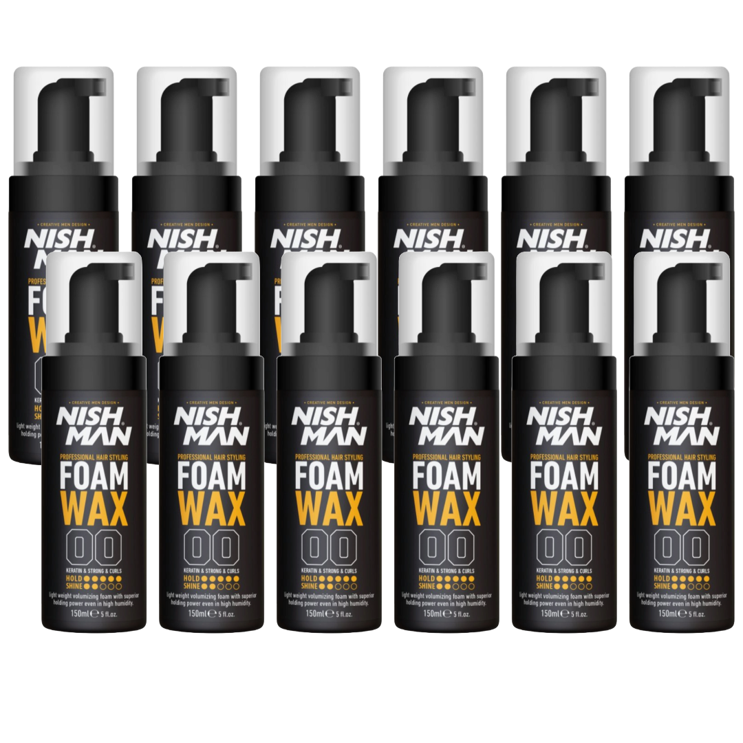 Nish Man Schaumwachs 150ml - 12 STÜCK