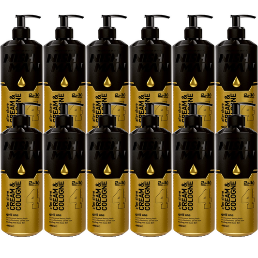 Nish Man CREAM Cologne After Shave Gold One 4 - 12 STUKS