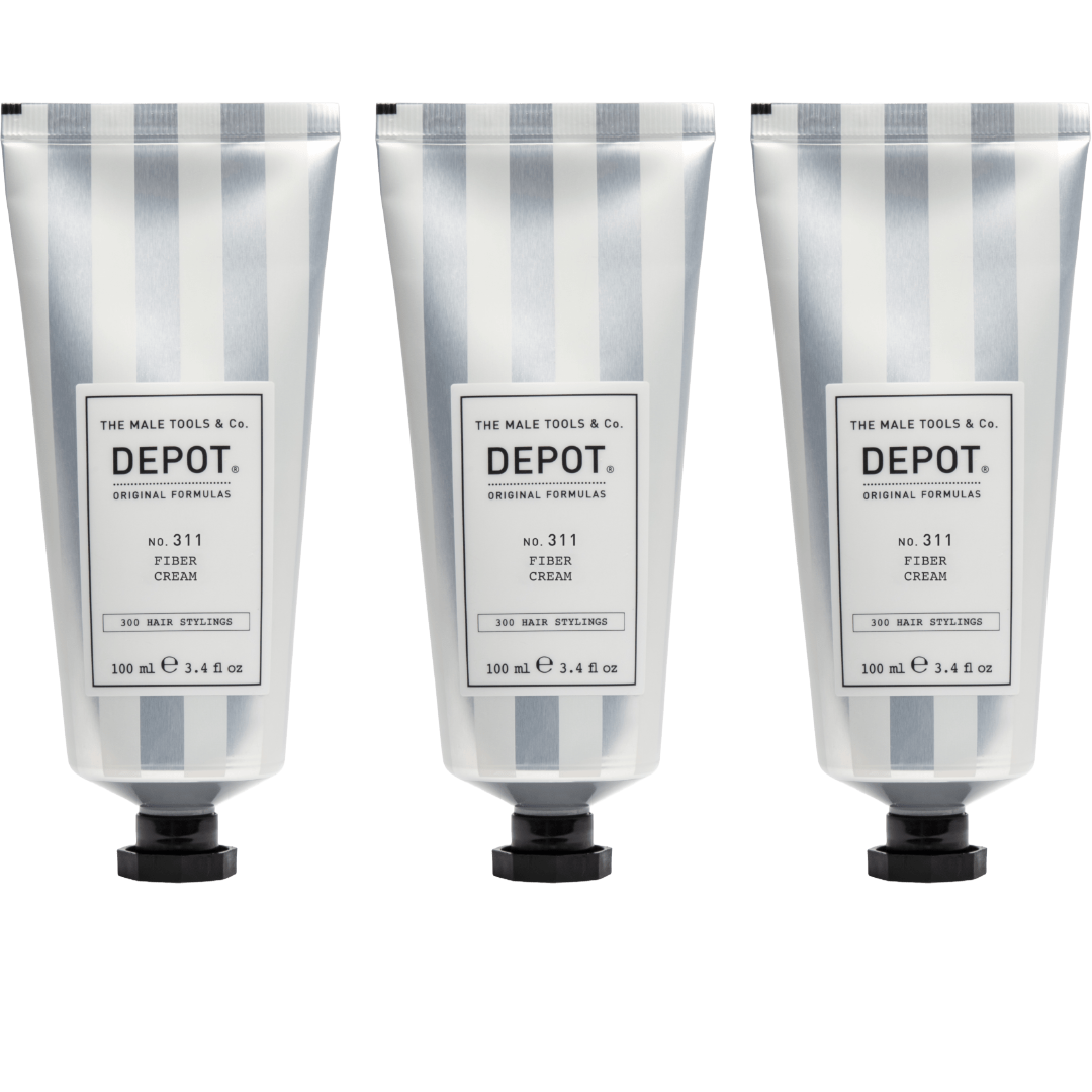 DEPOT NO.311 Fiber Cream 100ml - 3 STÜCK