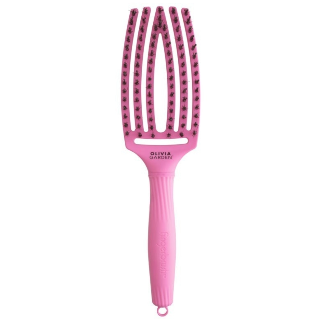 Olivia Garden Fingerbrush Pink Think Feel your boobs- BUBBLE PINK