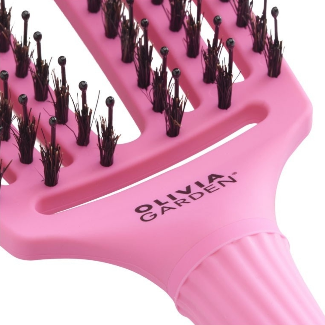 Olivia Garden Fingerbrush Pink Think Feel your boobs- BUBBLE PINK