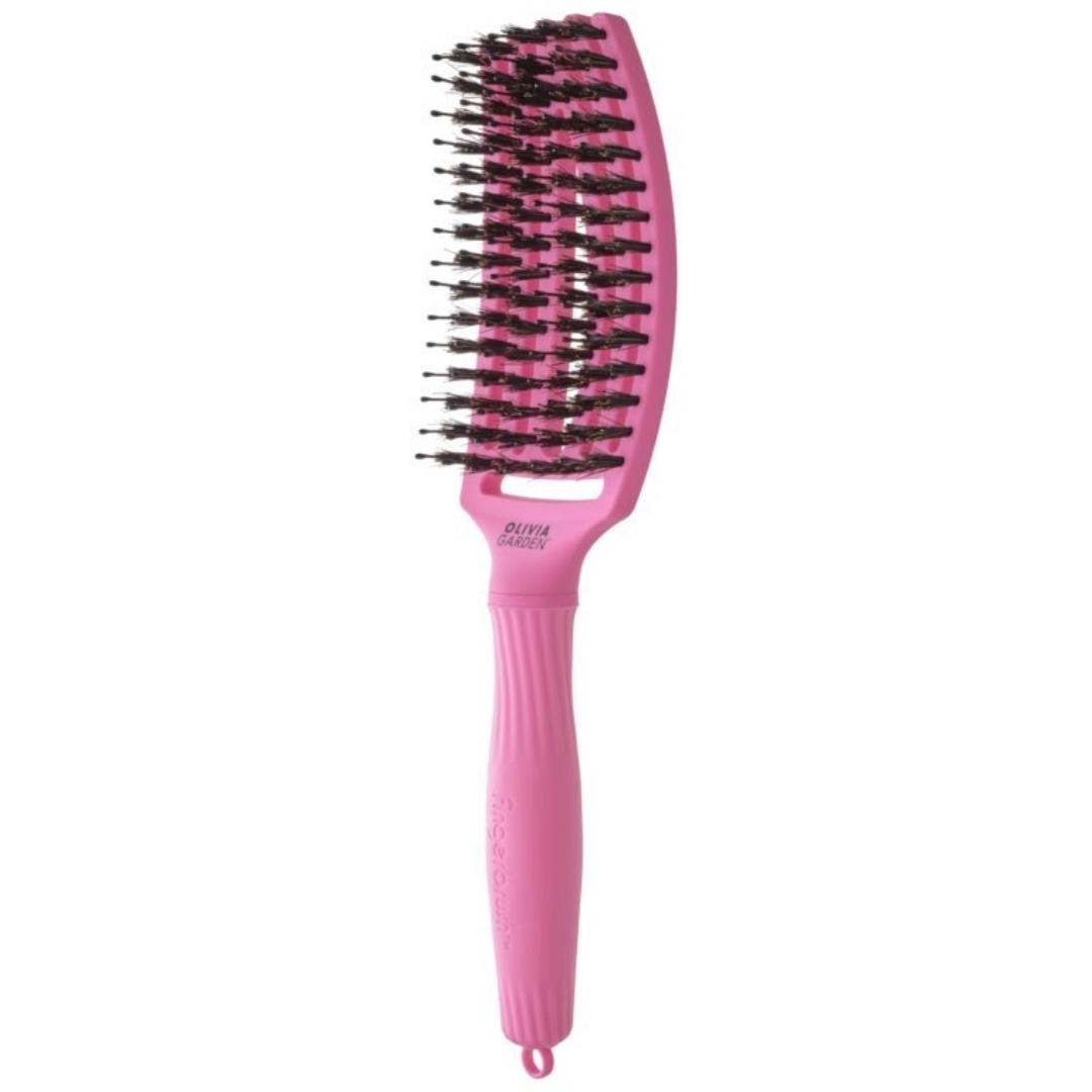 Olivia Garden Fingerbrush Pink Think Feel your boobs- BUBBLE PINK