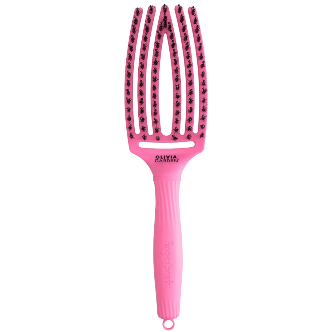 Olivia Garden Vingerborstel PINK GRANITA - Medium