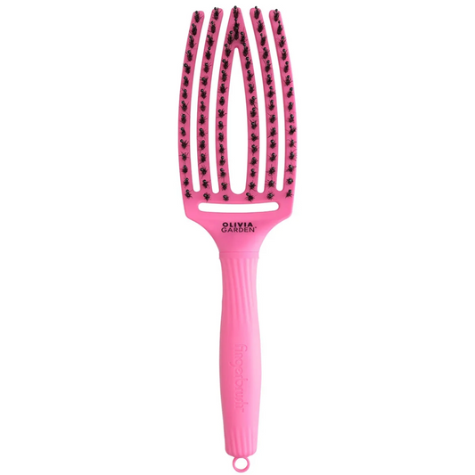 Olivia Garden Finger Brush PINK GRANITA - Medium