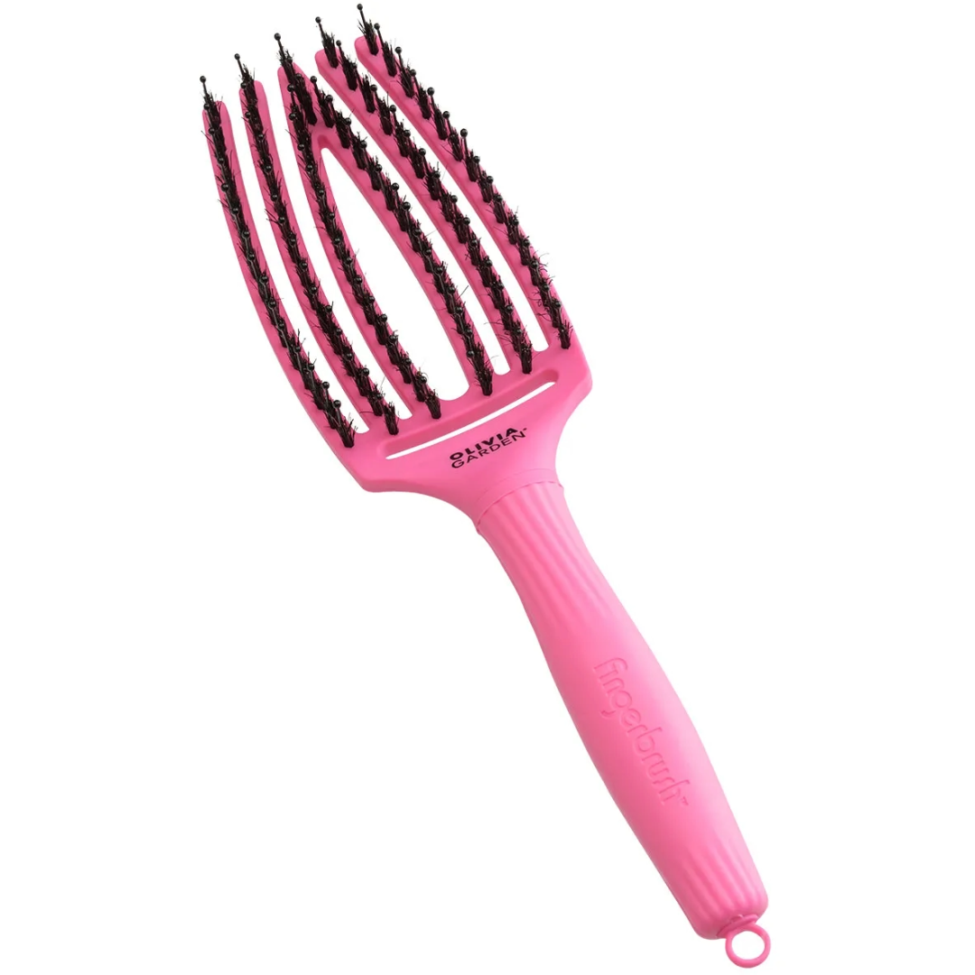 Olivia Garden Vingerborstel PINK GRANITA - Medium