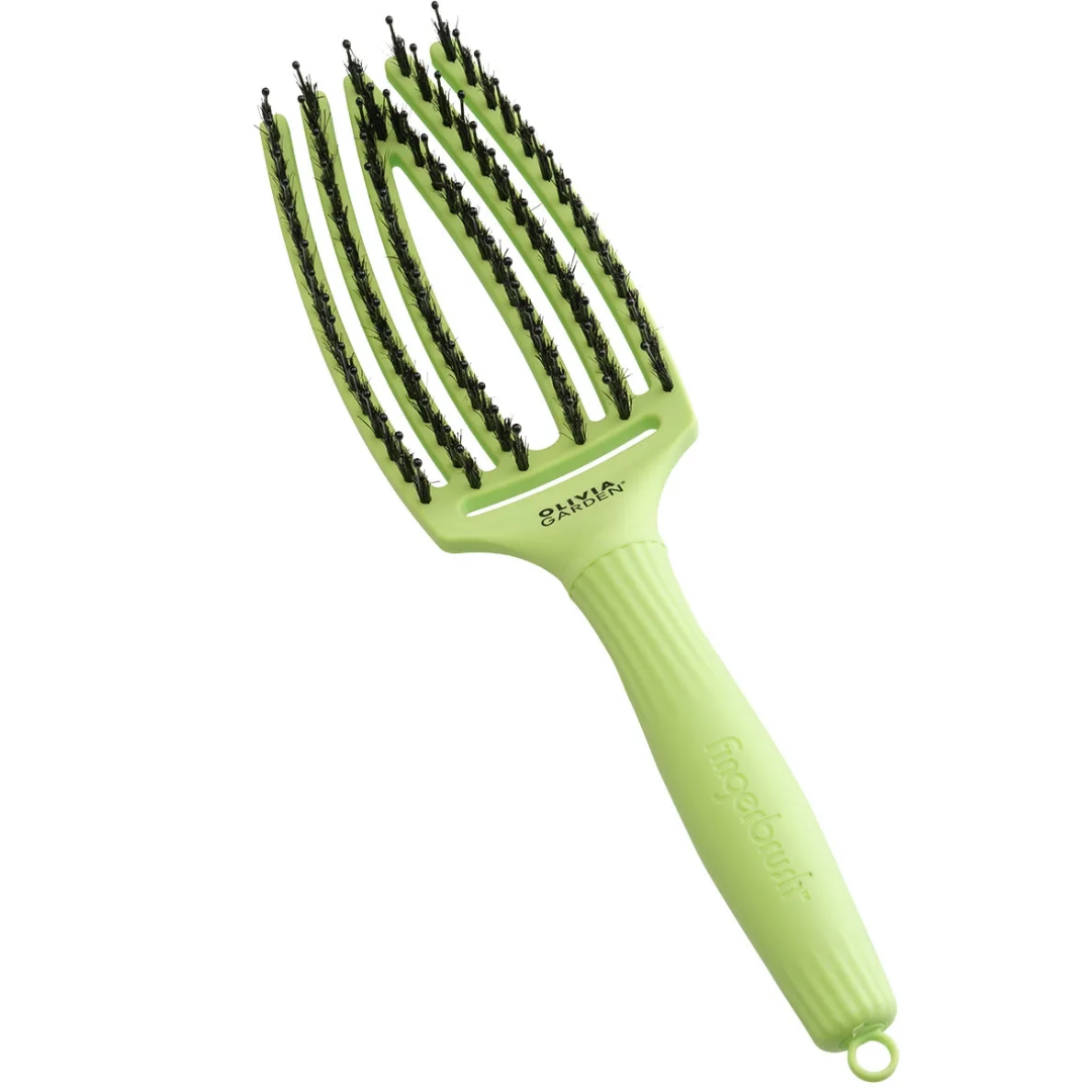 Olivia Garden Fingerbürste GRÜNE PISTAZIE - Mittel