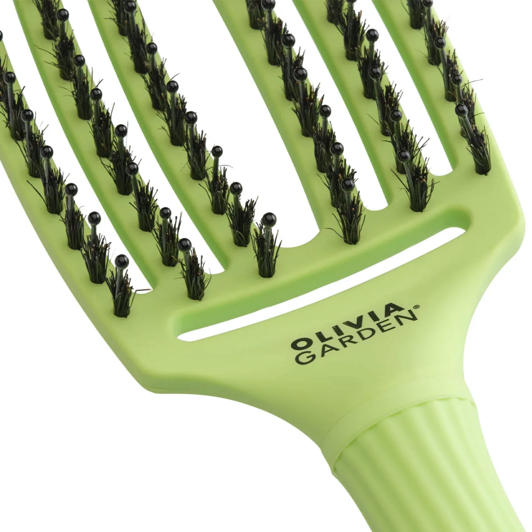 Olivia Garden Fingerbürste GRÜNE PISTAZIE - Mittel
