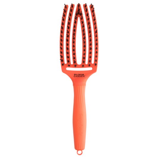 Olivia Garden Finger Brush ORANGE SPRITZ - Medium