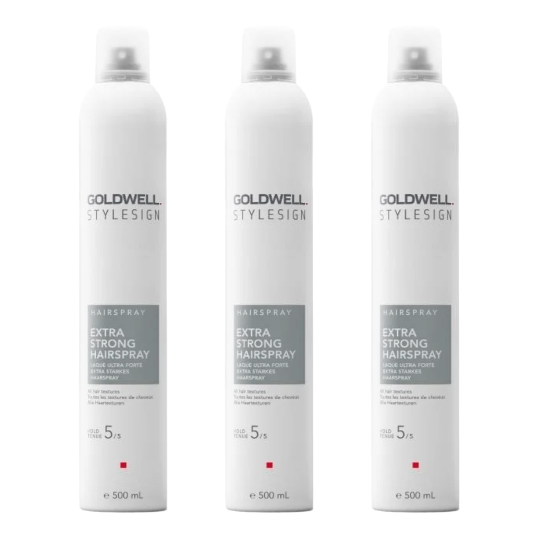 Goldwell STYLESIGN EXTRA STRONG HAIRSPRAY 500ML - 3 PIECES