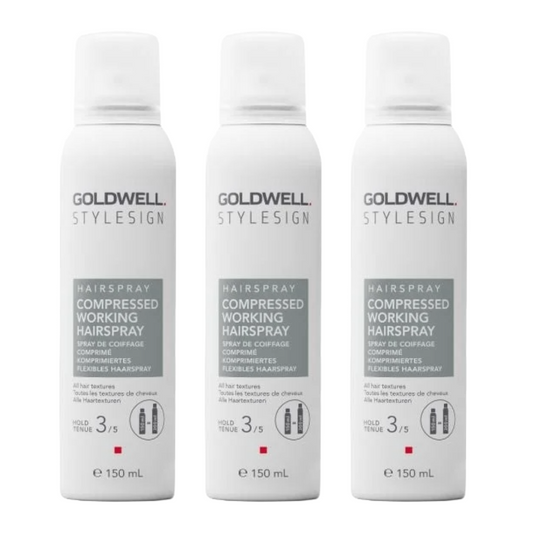 Goldwell STYLESIGN COMPRESSED WORKING HAIRSPRAY 150ML - 3 PIECES