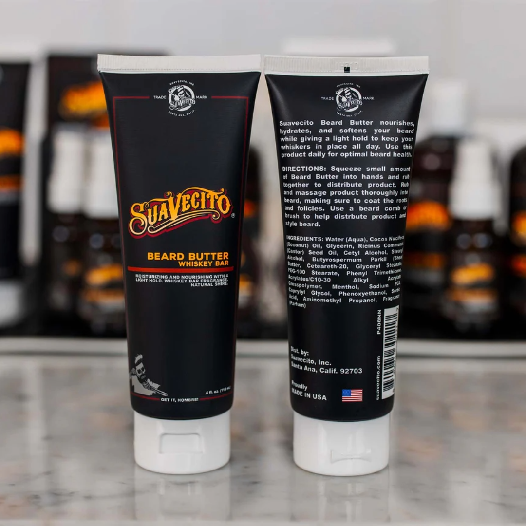 Suavecito Bartbutter-Whiskyriegel, 118 ml