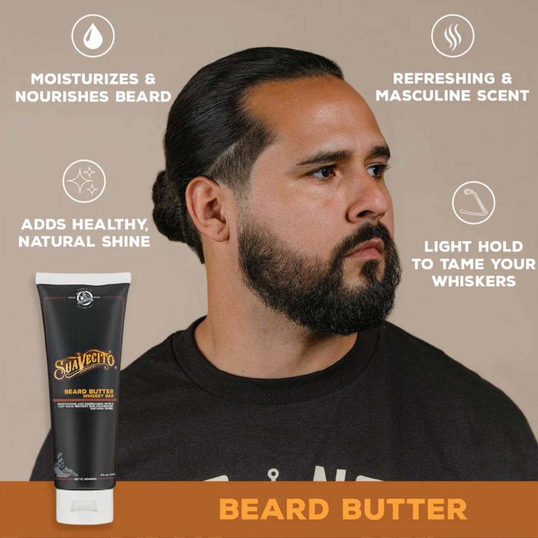 Suavecito Bartbutter-Whiskyriegel, 118 ml