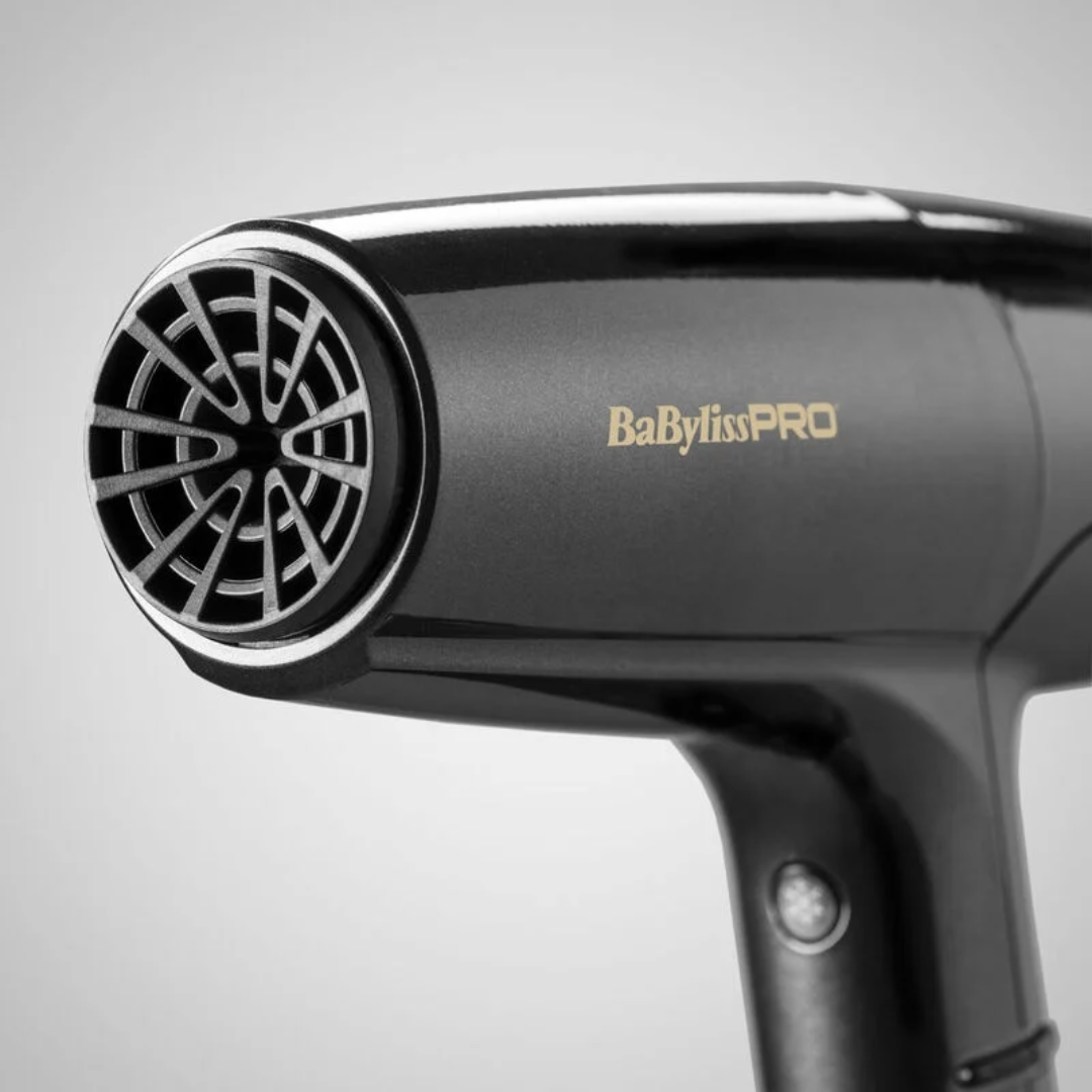 Babyliss Pro FALCO Advanced Professioneller digitaler Haartrockner, Schwarz/Gold