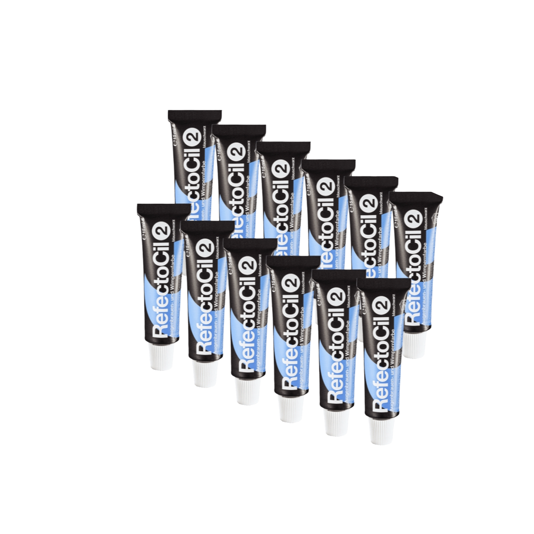 Refectocil Wimpernfarbe Nr. 2 Blau-Schwarz 12er-Pack