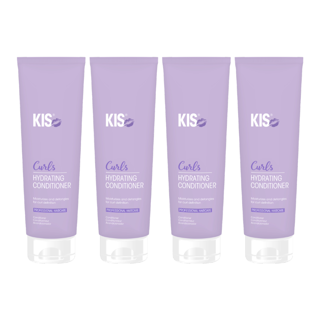 KIS Curls Feuchtigkeitsspendender Conditioner 250 ml – 4 Stück