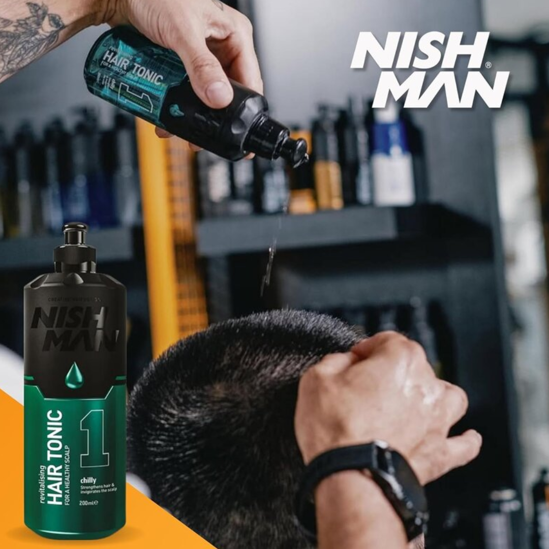 Nish Man Haartonikum 1 Chilly 400 ml – 12 Stück