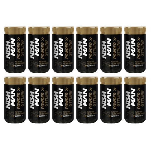 Nish Man Styling Powder 20gr P5 Ultra Hold - 12 Pack