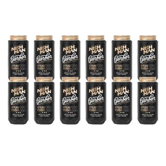 Nish Man Barber Styling Poeder X1 - 30Gr. - Lichtcontrole 12 Pack