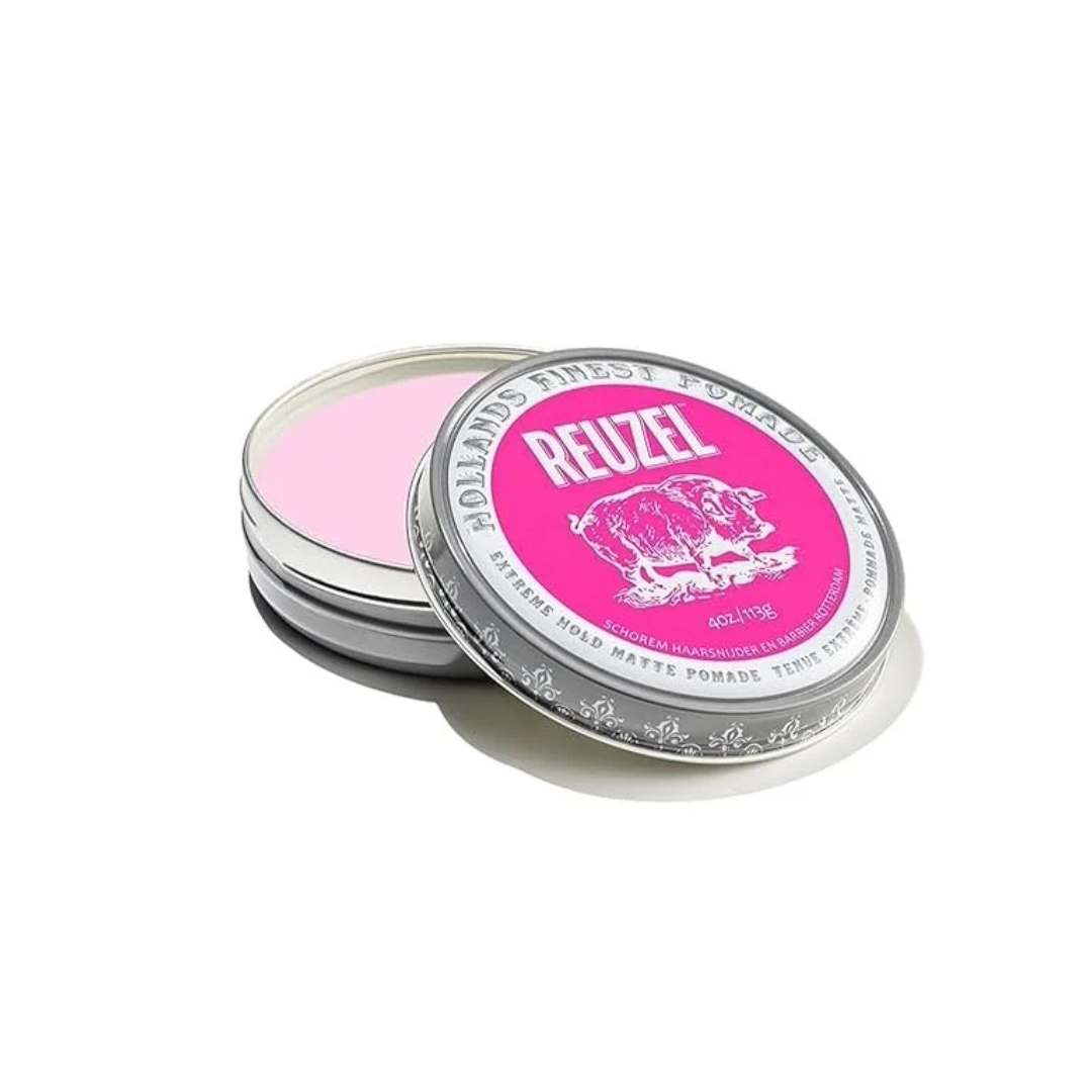 Reuzel Pomade Extreme Hold Matte Pink 113g