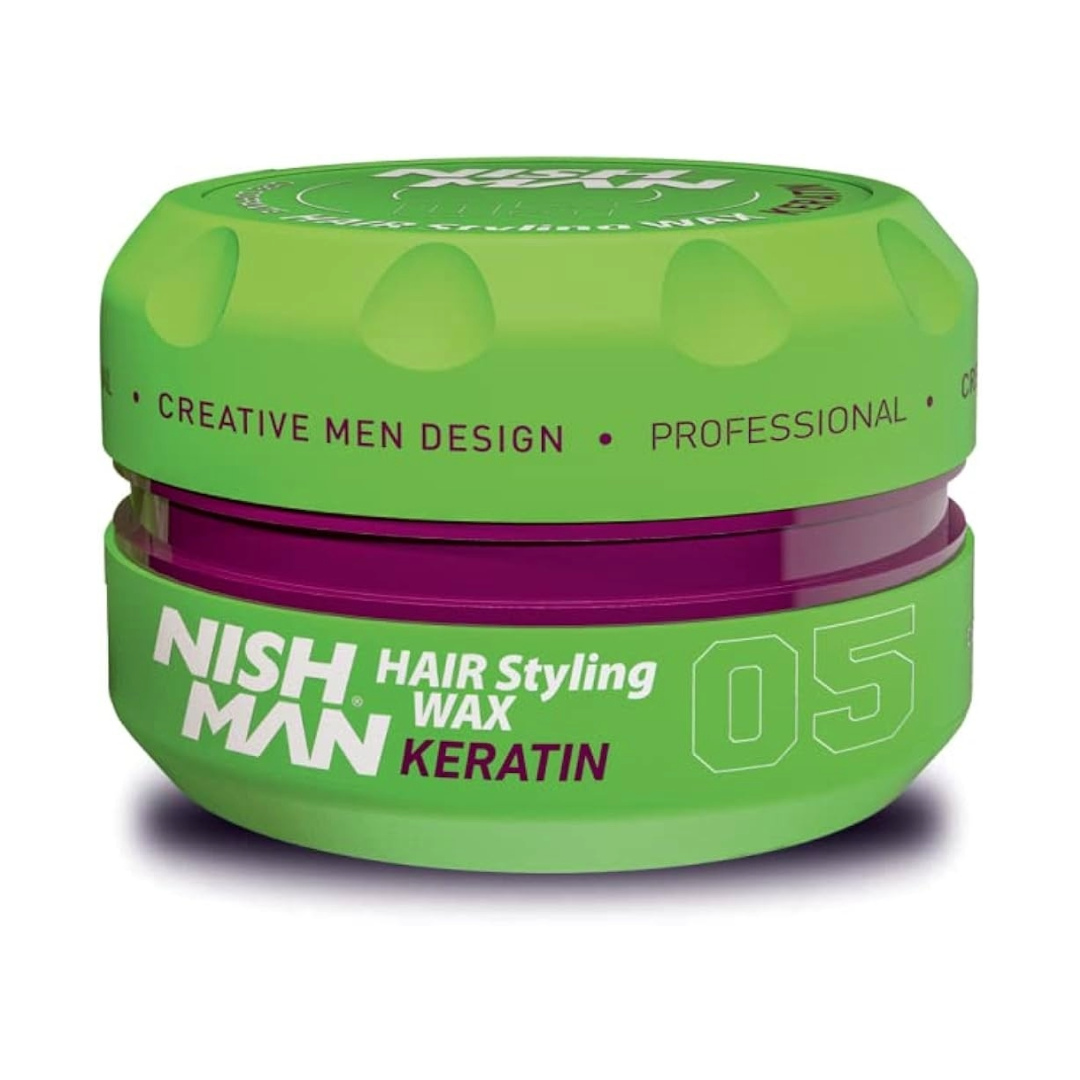 Nish Man Hair Styling Wax KERATIN 05 - 150ml - 12 PCS