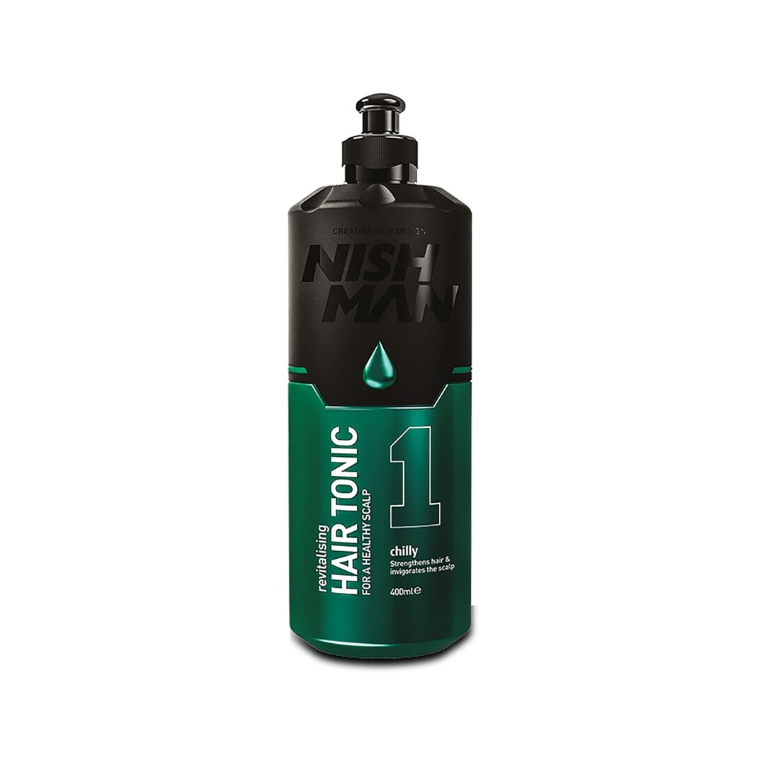 Nish Man Haartonikum 1 Chilly 400 ml – 12 Stück