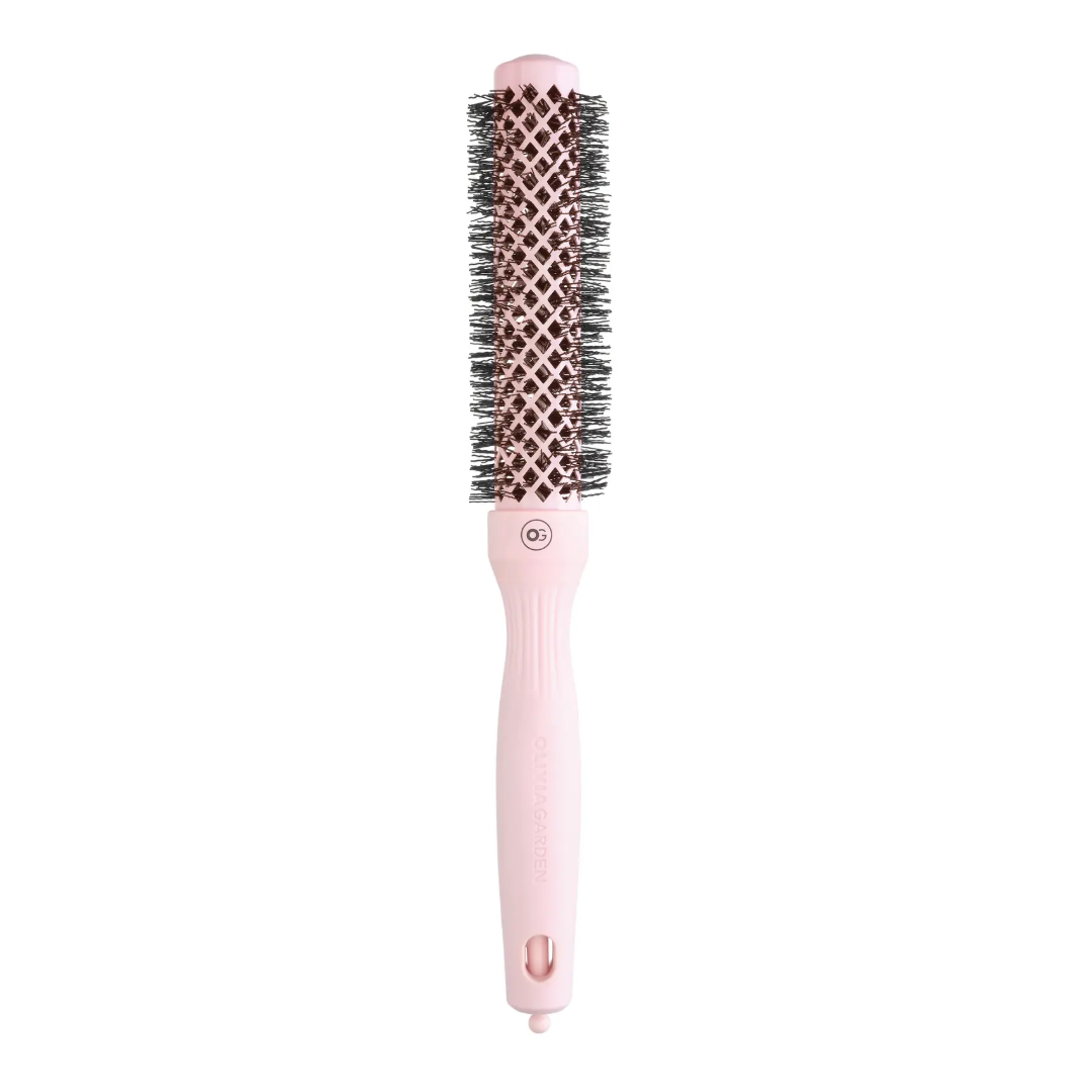 Olivia Garden Expert Blowout Speed Hair Dryer Brush - Pastel Pink 25mm