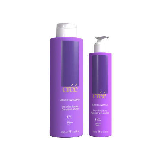 Créé Professional Zero Yellow Set Shampoo 1000 ml + Maske 500 ml