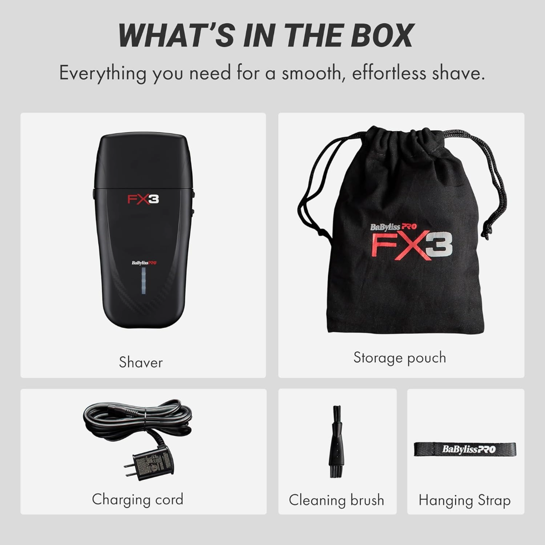 Babyliss Pro FX3 Black Foil Shaver