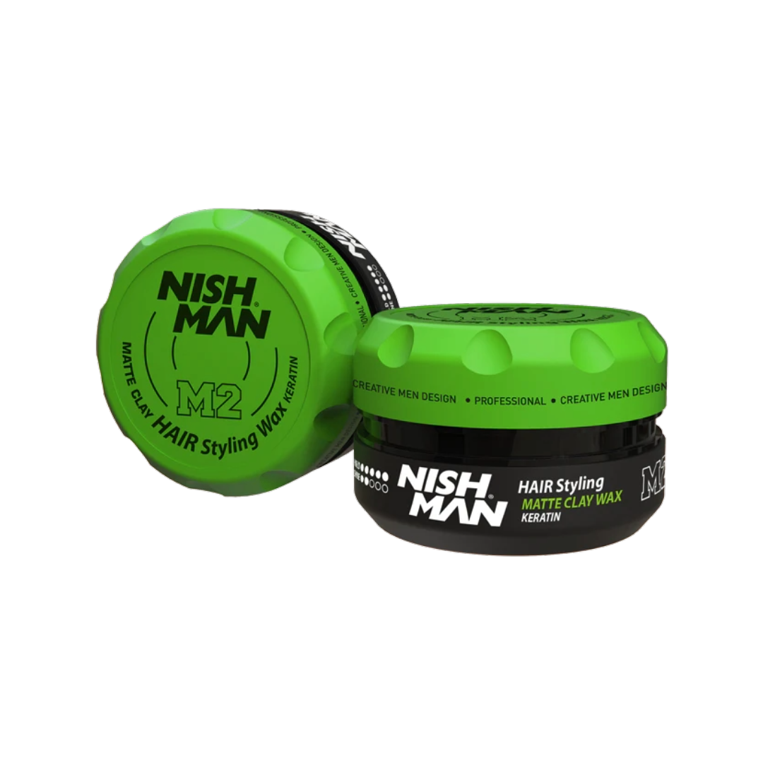 Nish Man Matte Clay Wax Keratin 100ml - 12 Stück