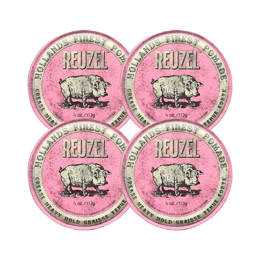 Reuzel Pomade Pink Heavy Hold 113 grams - 4 PIECES