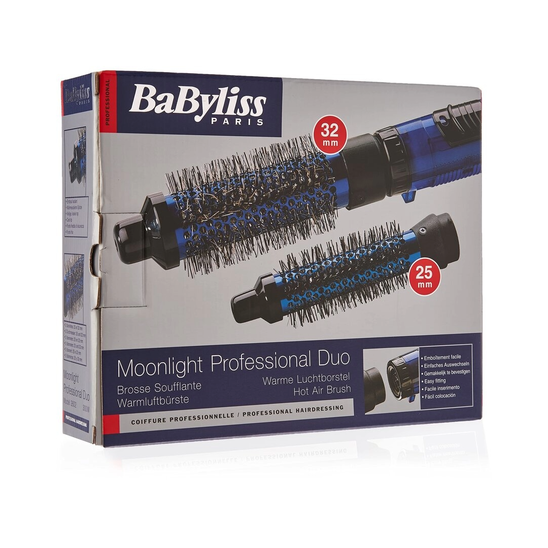 Babyliss Pro Moonlight Professionele Duo Krulborstel