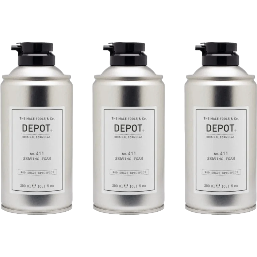 DEPOT N0.411 Shaving Foam 300ml - 3 PIECES