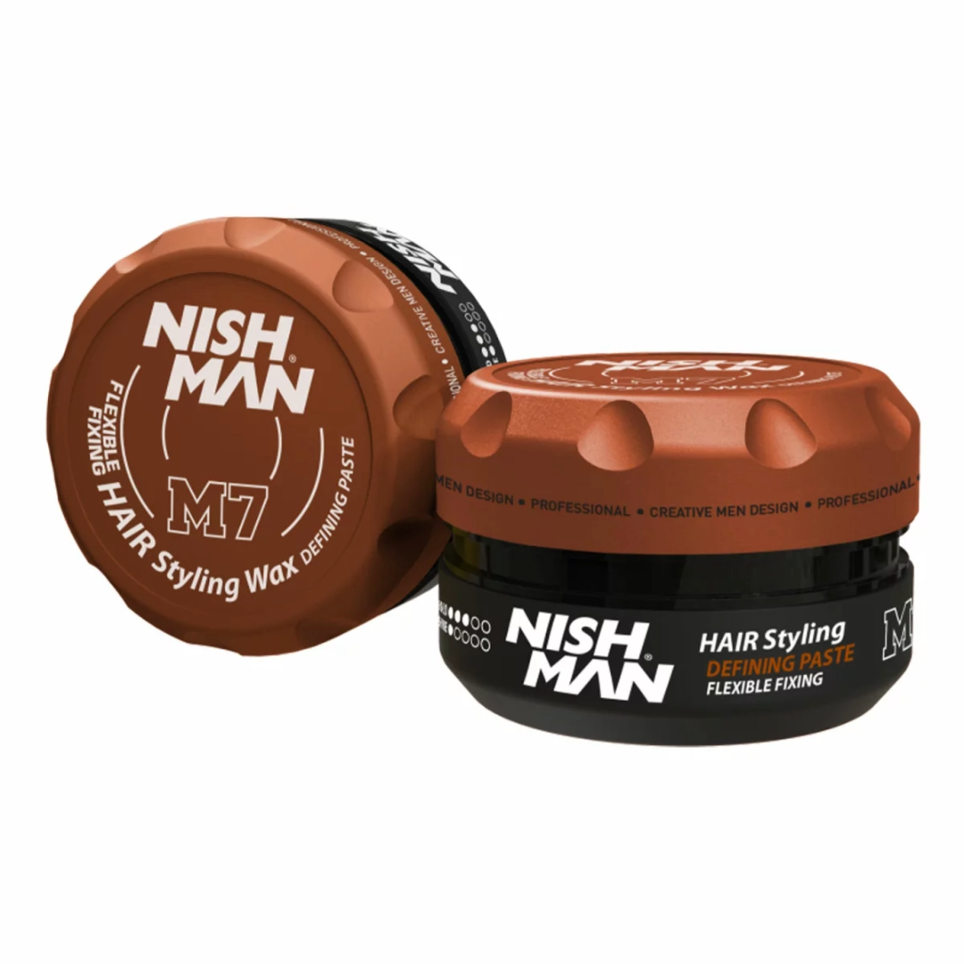 Nish Man M7 Matte Hair Styling Defining Paste Flexible Fixing 100 ml - 6 Pack