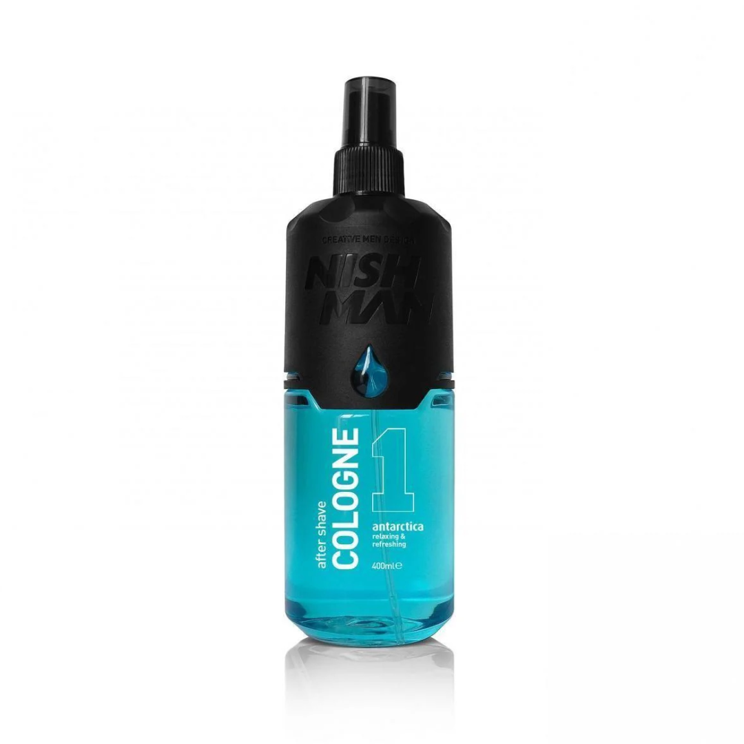 Nish Man After Shave Cologne 01 ANTARTICA 400ml - 3 Pack