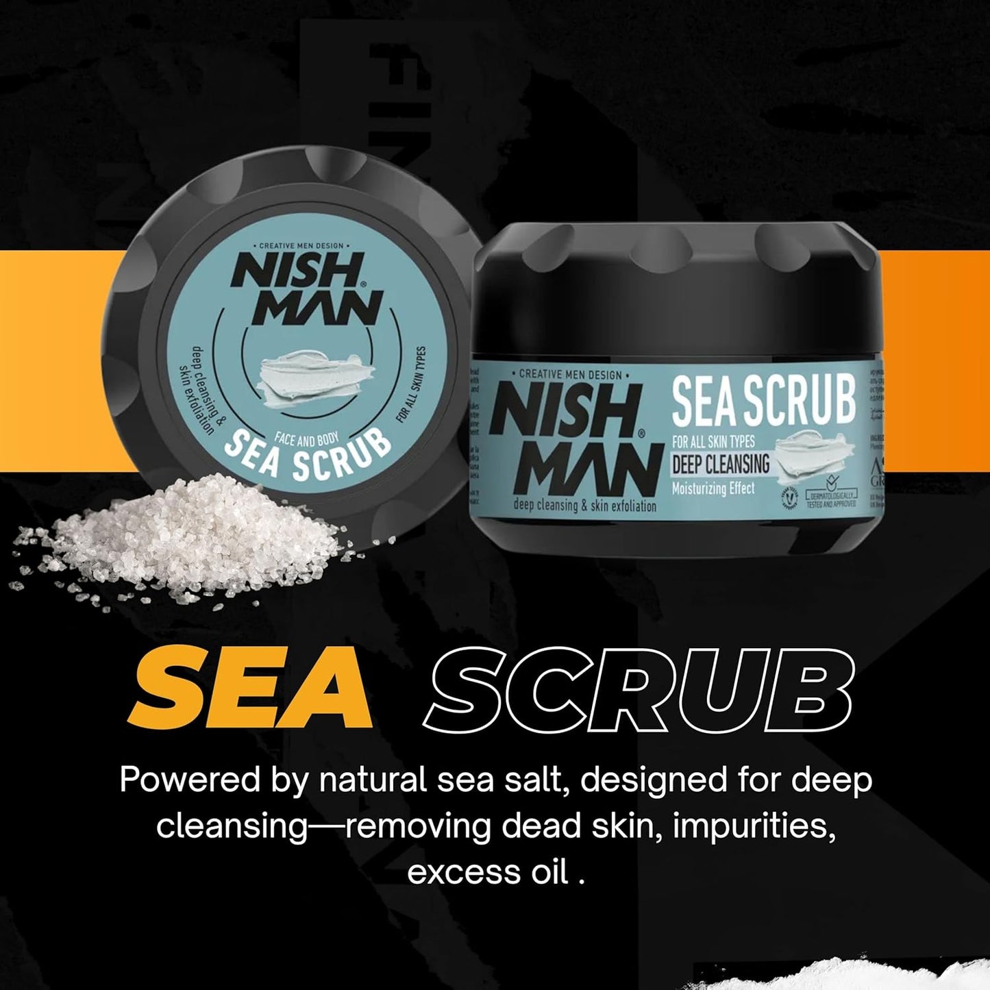 Nish Man Facial Sea Scrub 300ml
