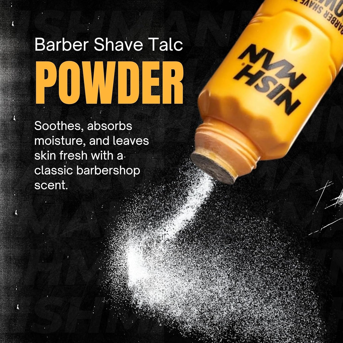 Nish Man Barber Shave Talkumpuder 180g
