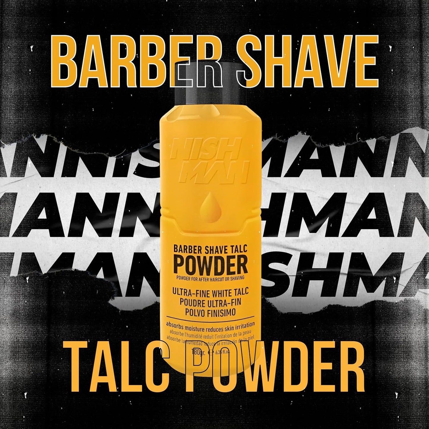 Nish Man Barber Shave Talkumpuder 180g