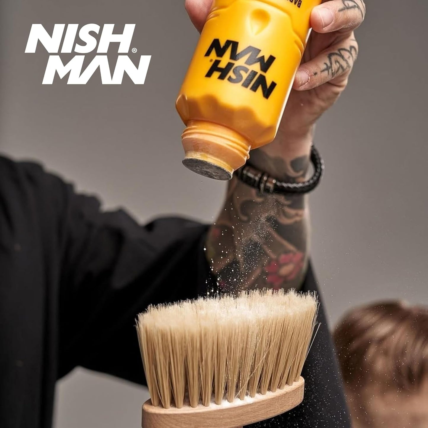 Nish Man Barber Shave Talkumpuder 180g