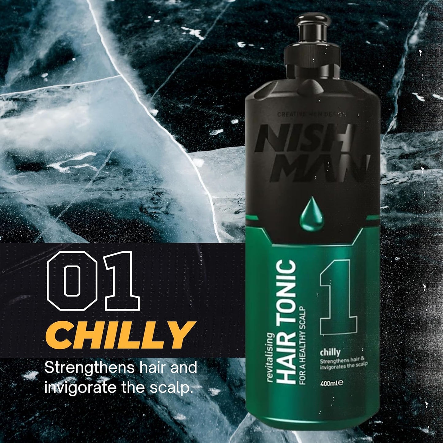 Nish Man Haarwasser 1 Chilly 400ml