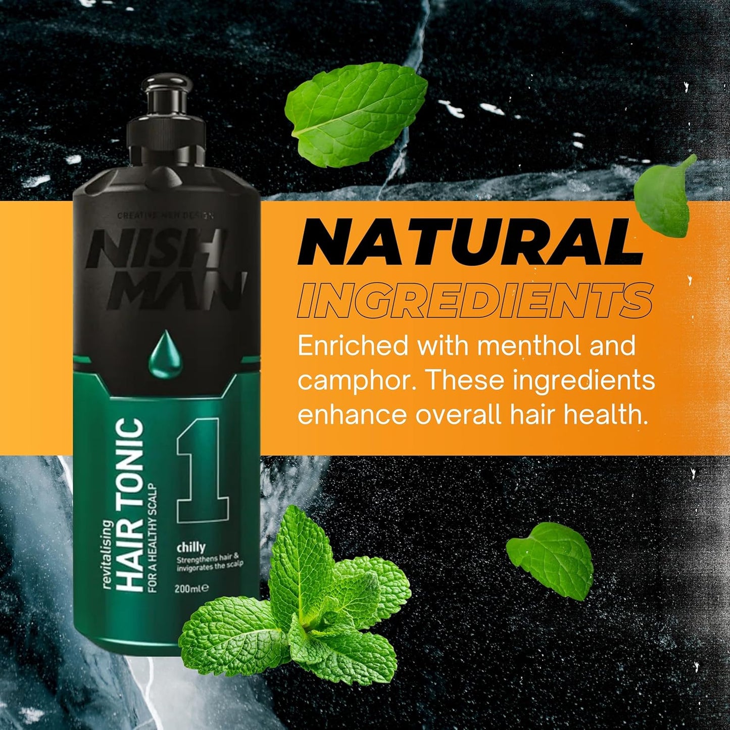 Nish Man Haarwasser 1 Chilly 400ml