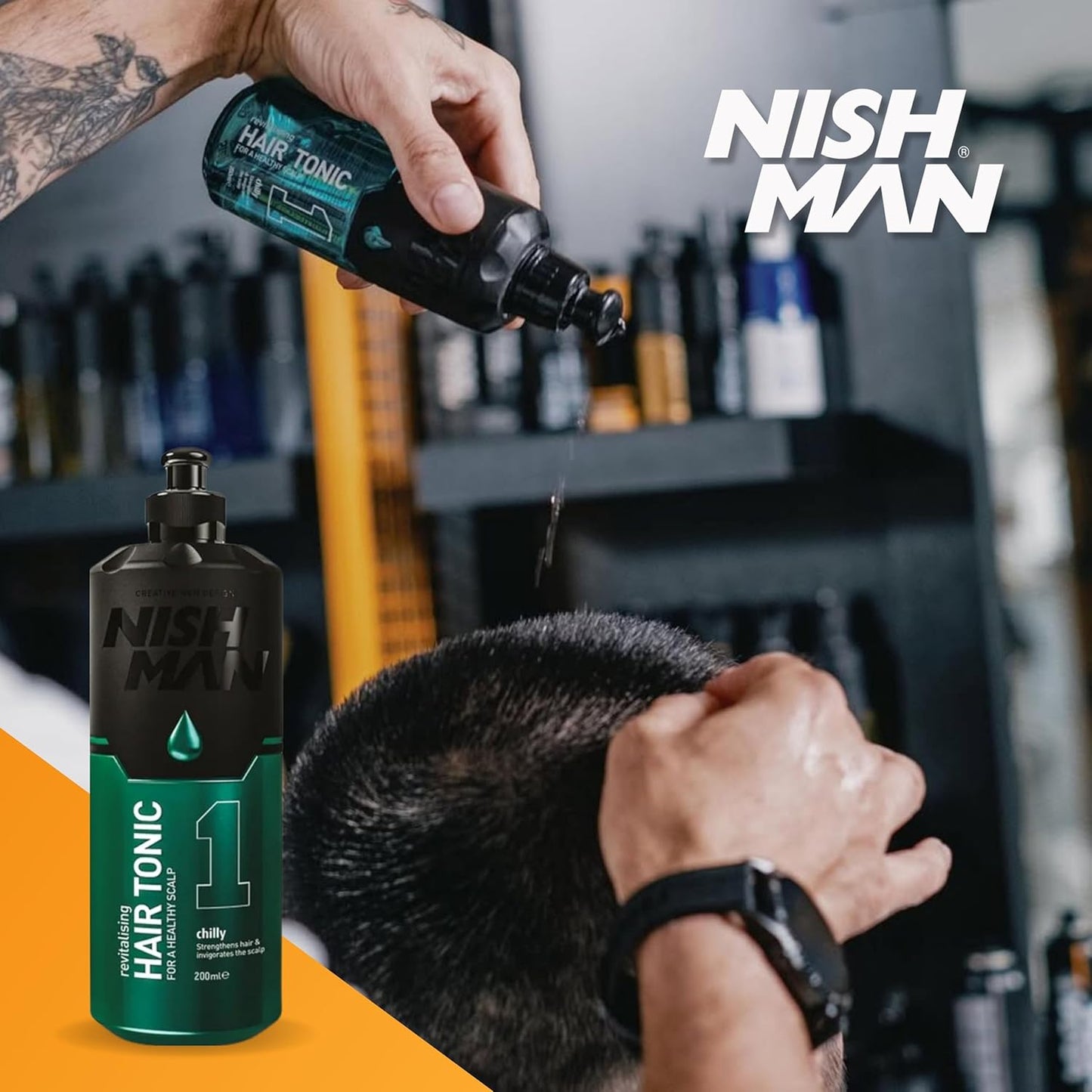 Nish Man Haarwasser 1 Chilly 400ml