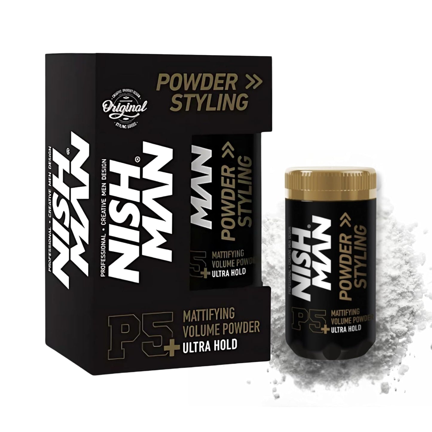 Nish Man Styling Powder 20gr P5 Ultra Hold - 12 Pack