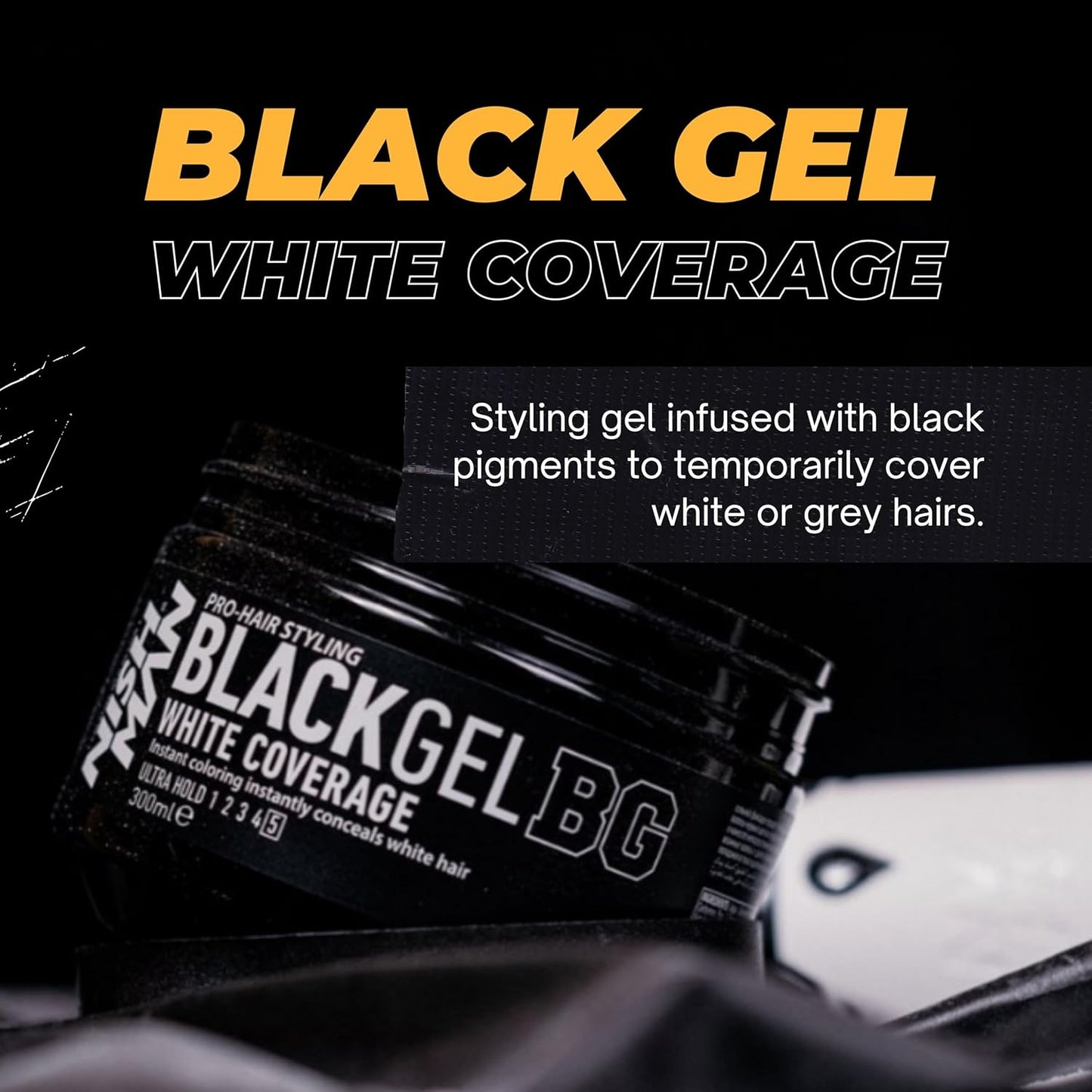 Nish Man Black Gel 300ml - 12 STÜCK
