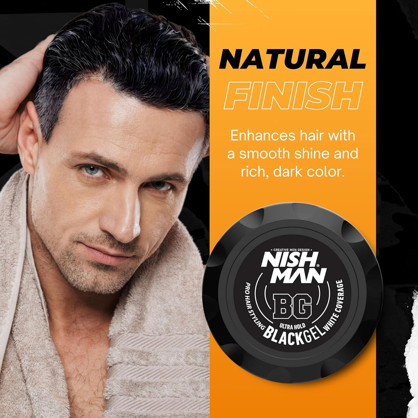 Nish Man Black Gel 300ml - 12 STÜCK