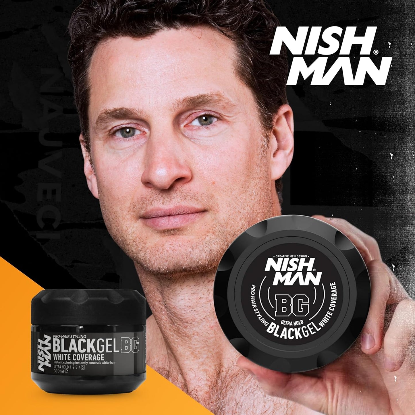 Nish Man Black Gel 300ml - 12 STÜCK