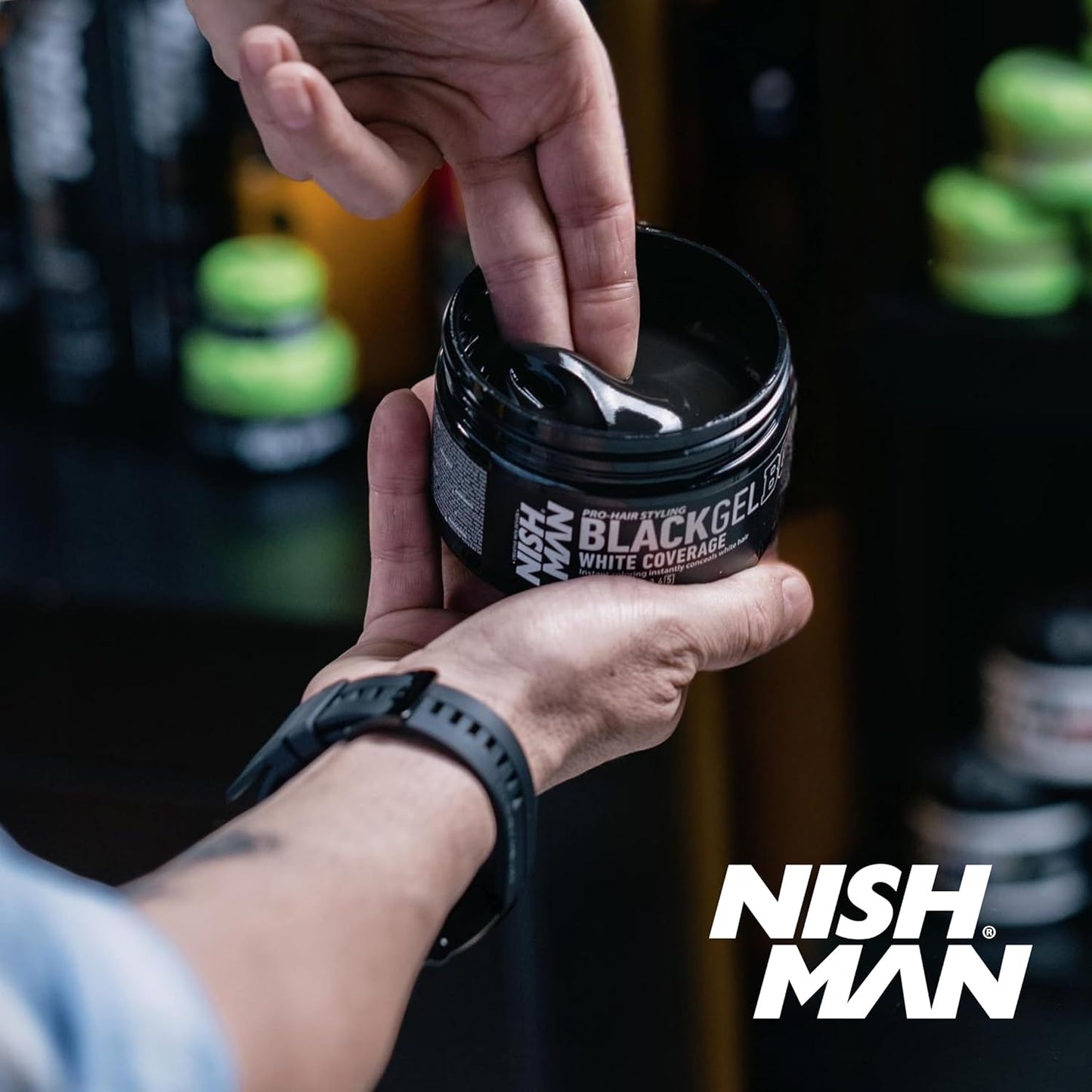 Nish Man Black Gel 300ml - 12 STÜCK