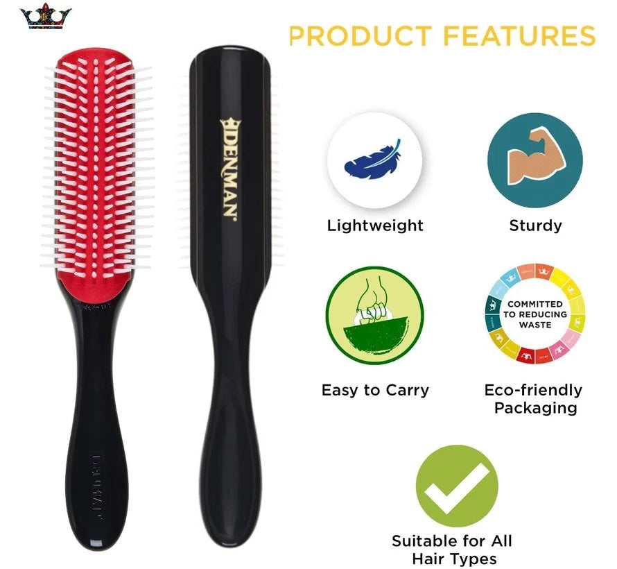 Denman D3 Medium Brush 7 Rows