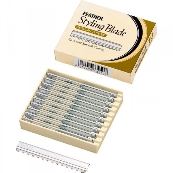 Feather Styling Blades. Separate pack of 10 blades