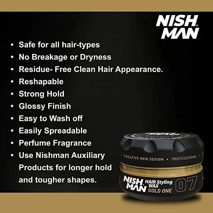 Nish Man Wax Gold One 07 - 150 ML - 12 Stück