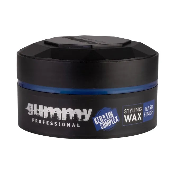 Gummy Styling Wax Hard Finish 150ml Blau - 36 Stück